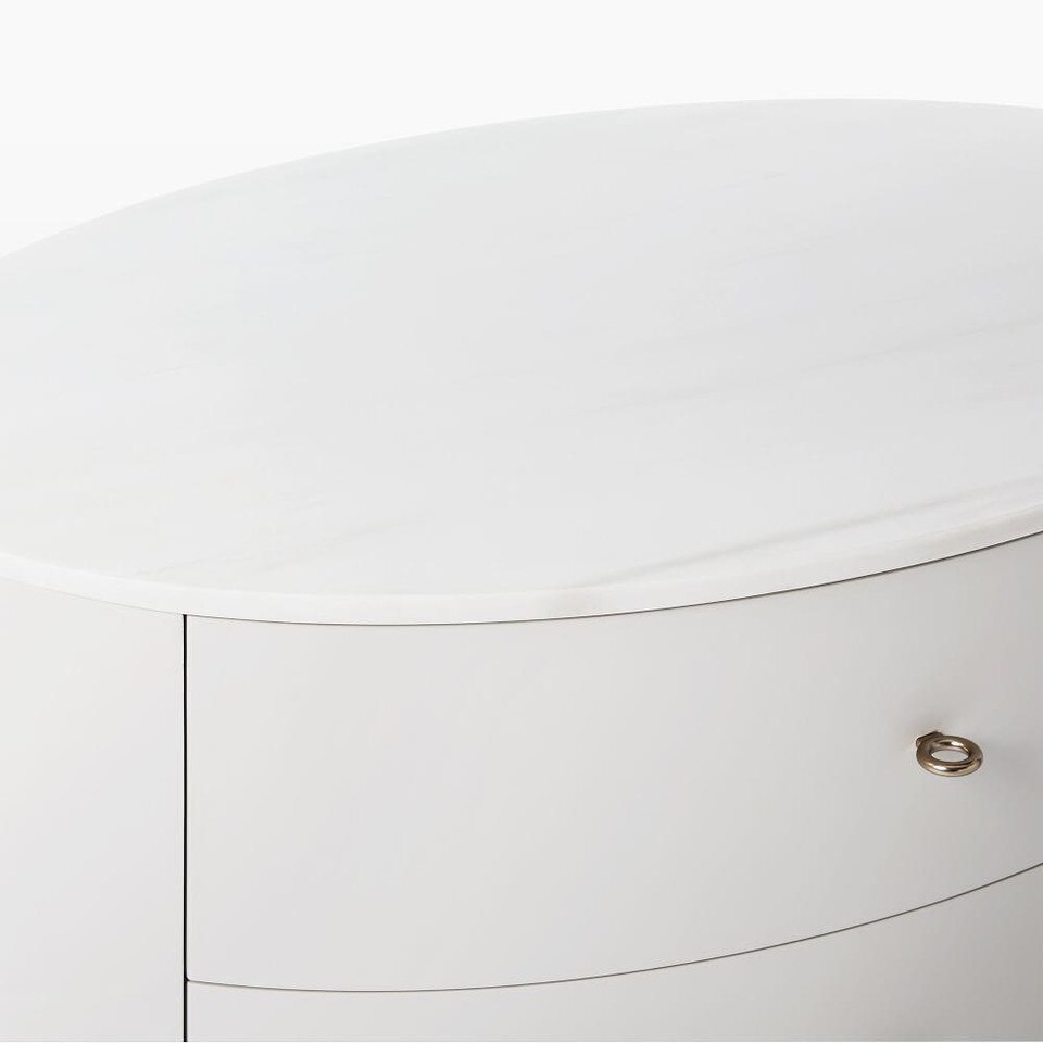 Penelope 3Drawer Dresser Oyster w/ Marble Top west elm United Kingdom